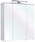 PELIPAL Spiegelschrank GERD, B 65 cm, Wei&szlig; matt, mit LED-Beleuchtung