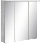 Schildmeyer Spiegelschrank Profil Breite 70 cm, 3-t&uuml;rig, LED-Beleuchtung,