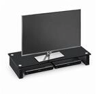 HOOZ TV-Board TV-Tisch/Bildschirmerh&ouml;hung TV-Aufsatz Monitorerh&ouml;hung Schwarz 82cm
