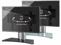 VCM TV Standfuß Aufsatz Erhöhung Alu Glas Windoxa Mini TV-Ständer, (1-tlg)