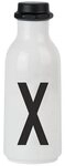 Design Letters Trinkflasche Schwarz Wei&szlig; 0,5 Liter 20202500-Q, aus Kunststoff, 0,5