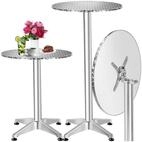 tectake Bistrotisch Aluminium Stehtisch (1-St., 1 tlg), Klappbar, Aluminium,