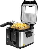 CLATRONIC Fritteuse FR 3649, Friteuse mit Fett, 2,5 L, Fritteuse 130-190&deg;C