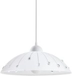 EGLO H&auml;ngeleuchte VETRO Pendellampe, Kunststoff und Glas, E27, Esstischlampe, Lampe,