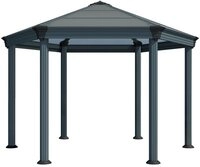 Palram - Canopia Pavillon Roma, Bietet 85% Schatten, LxBxH 415x359x305cm