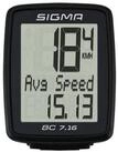 SIGMA Fahrradcomputer Kabelgebundener Fahrradz&auml;hler BC 7.16, Zyklusz&auml;hler,