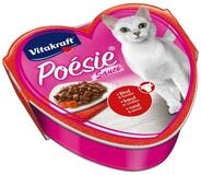 Vitakraft Katzenfutter Poesie Sauce, Rind und Karotte, 15 Schalen, Nassfutter...