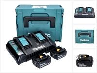 Makita Power Source Kit 18 V mit 2x BL 1850 B Akku 5,0 Ah + DC 18 RD Doppell
