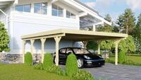 Karibu Doppelcarport &raquo;Classic 2 SET&laquo; Stahl-Dach Variante A,
