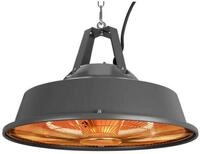 EUROM Heizstrahler Partytent heater 1500 Sail Grey, 1500 W, Kohlenstoff Lampe,