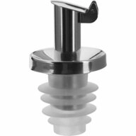 WESTMARK Flaschenausgie&szlig;er &raquo;Inox &Ouml;l-Spezial&laquo;, Silikonkork, Metallkl&auml;ppchen