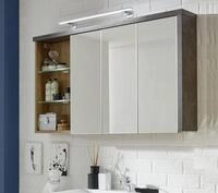 trendteam Spiegelschrank Badezimmerspiegel Wandspiegel Spiegel Badschrank Grau