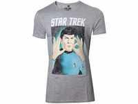 Star Trek Print-Shirt Respect the Logic STARTREK T-Shirt Hellgrau MELIERT...