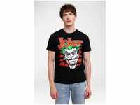 LOGOSHIRT T-Shirt Joker - Batman mit coolem Aufdruck, schwarz
