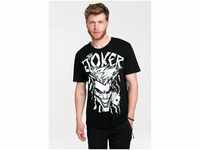 LOGOSHIRT T-Shirt The Joker - DC Batman mit coolem Frontprint, schwarz