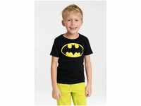 LOGOSHIRT T-Shirt Batman mit Superhelden Logo-Druck, gelb|schwarz