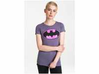 LOGOSHIRT T-Shirt Batman mit schlichtem Print, lila