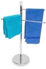 relaxdays Handtuchst&auml;nder Edelstahl 3 armig