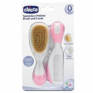 Artsana Haarb&uuml;rsten-Set Chicco Haar Kamm Rosa Wei&szlig; 2piece s