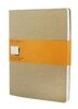 MOLESKINE Notizbuch Moleskine Cahier XL, liniert, Kraft/Natur, 3er-Set
