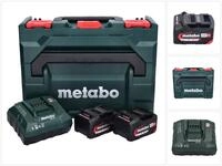 metabo Basis Set 2x Li-Power Akkupack 18 V 4,0 Ah CAS Li-Ion Akku + ASC 55 L