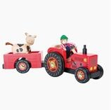 Small Foot Spielzeug-Traktor Traktor mit Anh&auml;nger &bdquo;Bauernhof&ldquo;, (Set,...
