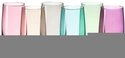 LEONARDO Longdrinkglas SORA, 6-tlg., Glas, 390 ml, farbig sortiert, 6-teilig