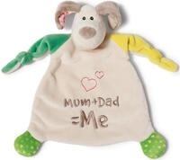 Nici Schmusetuch My First NICI Kollektion, Hund Fino, Mum+Dad=Me, mit...