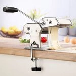 Haushalt International Nudelmaschine Nudelmaschine verchromt mit verstellbaren