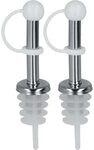Metaltex Vierkantreibe Metaltex Flaschenausgie&szlig;er, 2er-Pack, Edelstahl,...