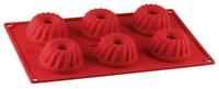 Dr. Oetker K&uuml;chenhelfer Backform Silikon-Gugelhupfform Mini, 6er