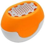 Microplane Zitronenreibe FLEXI ZESTI, L 7 cm, Orange, Wei&szlig;, Edelstahl, Silikon,