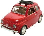 Bburago Modellauto Fiat 500 L 1968 rot, Ma&szlig;stab 1:24