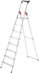 Hailo Stehleiter L60 StandardLine, Alu-Sicherheits-Stehleiter 8 Stufen