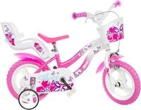 Dino Bikes Kinderfahrrad 12" Flappy Kinderfahrrad M&auml;dchen stabiler Stahl-Rahmen