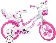 Dino Bikes Kinderfahrrad 14" Flappy Kinderfahrrad M&auml;dchen St&uuml;tzr&auml;der 3&ndash;5...