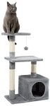 lionto Kratzbaum 85 cm, kompakter Spielbaum f&uuml;r Katzen, mit Wandhalterung,...