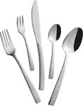 Mulex Besteck-Set Madison (30-tlg), 6 Personen, Edelstahl 18/0, Hammerschlagoptik