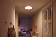 Philips LED Deckenleuchte Moire 17 W 2700 K Wei&szlig;, LED fest integriert, Warmwei&szlig;