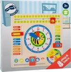 Small Foot Spiel Lerntafel Datum, Uhr- & Jahreszeiten DE