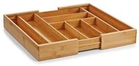 Zeller Present Besteckkasten Besteckkasten, ausziehbar, Bambus, 35-58 x 43 x 6,5 cm