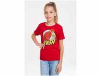 LOGOSHIRT T-Shirt The Fastest Man Alive mit coolem Superhelden-Print, rot