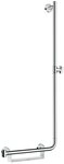 hansgrohe Duschstange Unica, Brausestange Comfort rechts 1100 mm - Wei&szlig; / Chrom