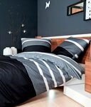 Janine Bettw&auml;sche J. D., Mako-Satin, 2 teilig, Bettw&auml;sche im Streifen-Design...