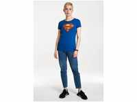 LOGOSHIRT T-Shirt Superman mit klassischem Print, blau