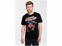 LOGOSHIRT T-Shirt Spider-Man - Marvel mit Superhelden-Print, schwarz
