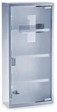 Zeller Present Medizinschrank Edelstahl, silber, 27 x 12 x 57 cm