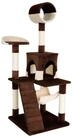lionto Kratzbaum 133 cm mit Pl&uuml;schbezug, robuste Sisalst&auml;mme, braun/beige,