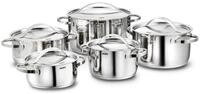 Kopf Topf-Set Kochtopfset Stilo, Edelstahl (5-tlg), inkl. 5 Edelstahldeckel,