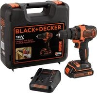 Black + Decker Akku-Bohrschrauber Akku-Bohrschrauber 18V, 1.5Ah, inklusive 400mA